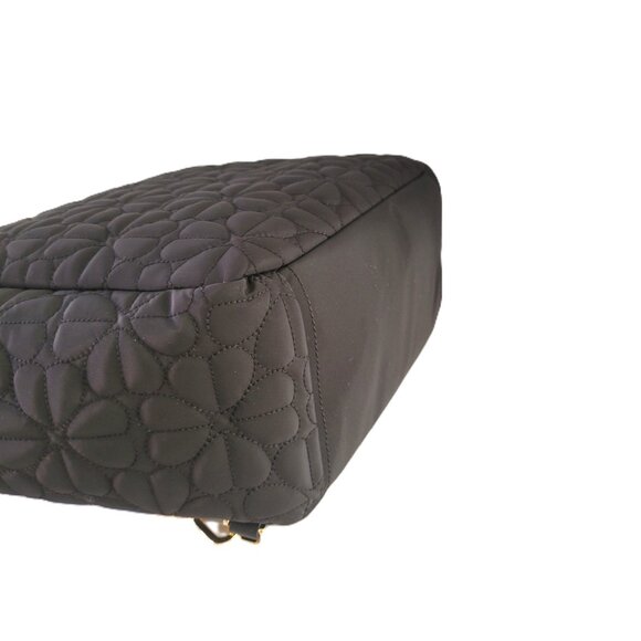 Kate Spade KK161 Spade Flower Quilted Fabric Convertible Backpack Laptop Black - Picture 6 of 7